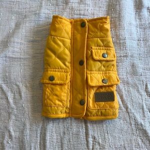 Heart to Tail pet cat/dog yellow jacket XS used like new